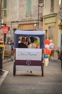 Mariage en vélo à Arles