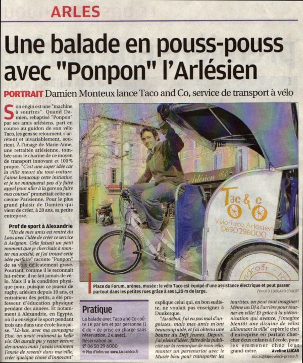 Read more about the article Article dans la provence du 13 mars 2010