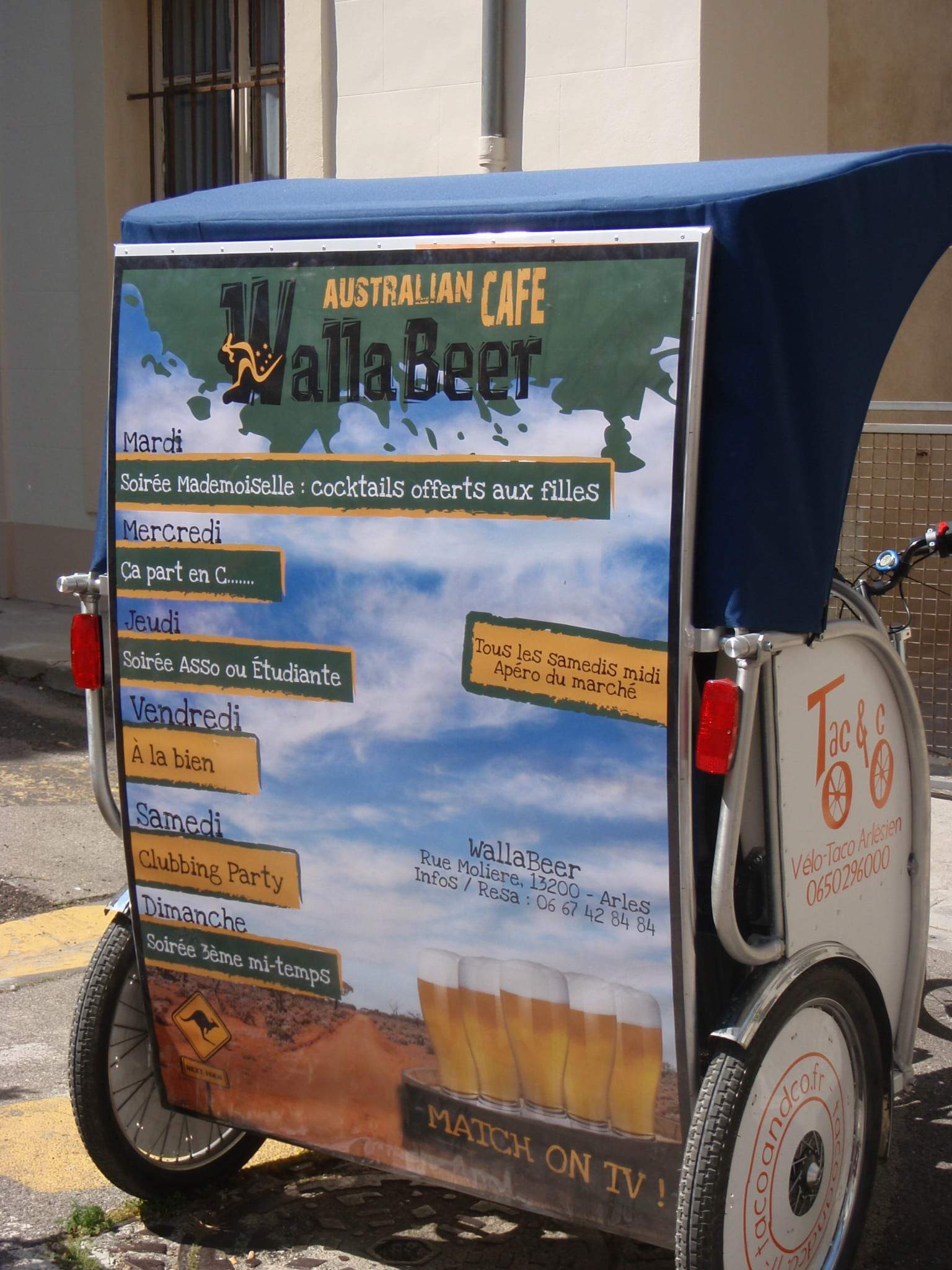 You are currently viewing Publicité à Arles:le Wallabeer choisit Taco and Co