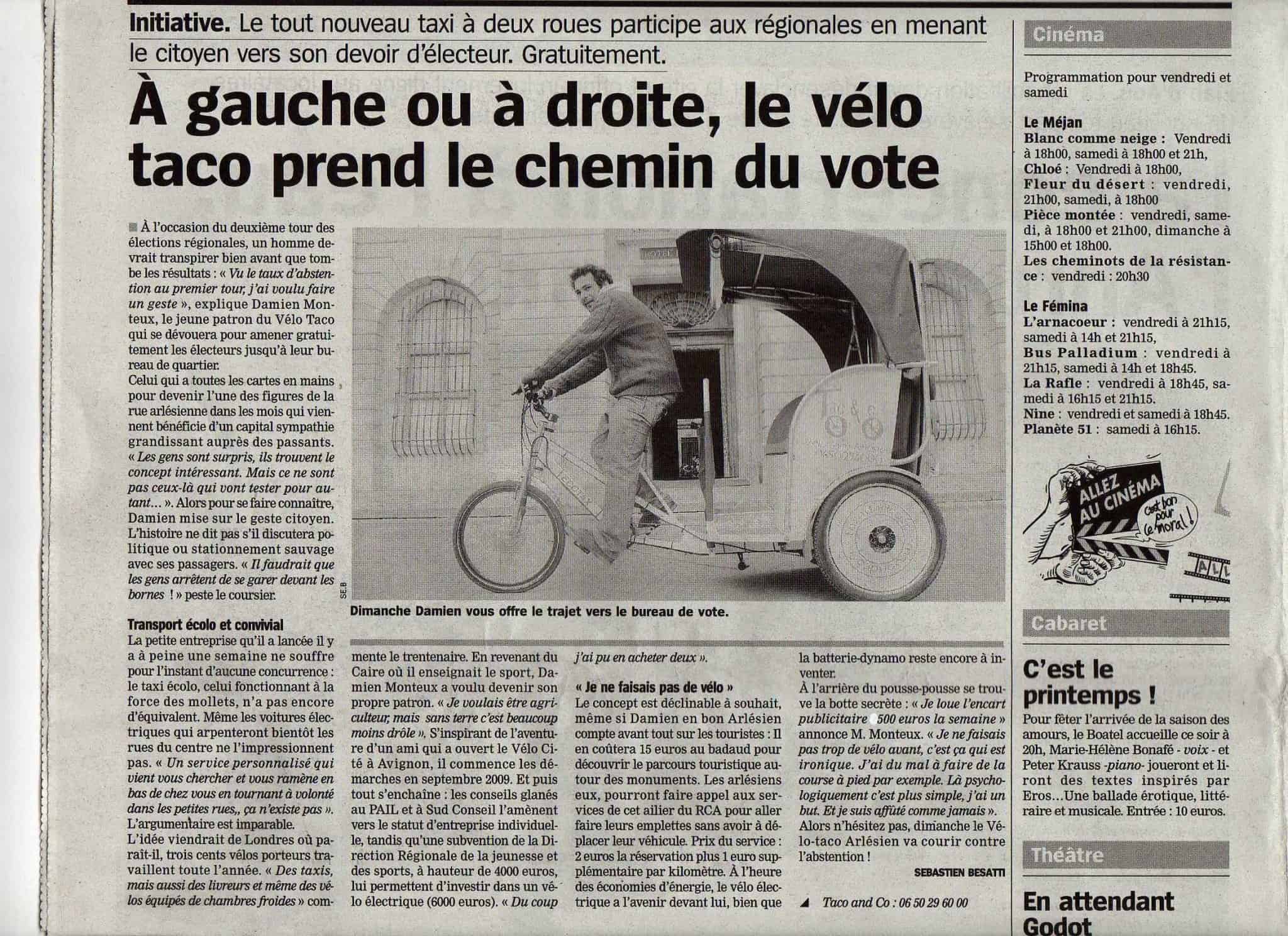 Lire la suite à propos de l’article Article dans la Marseillaise du Vendredi 19 Mars 2010