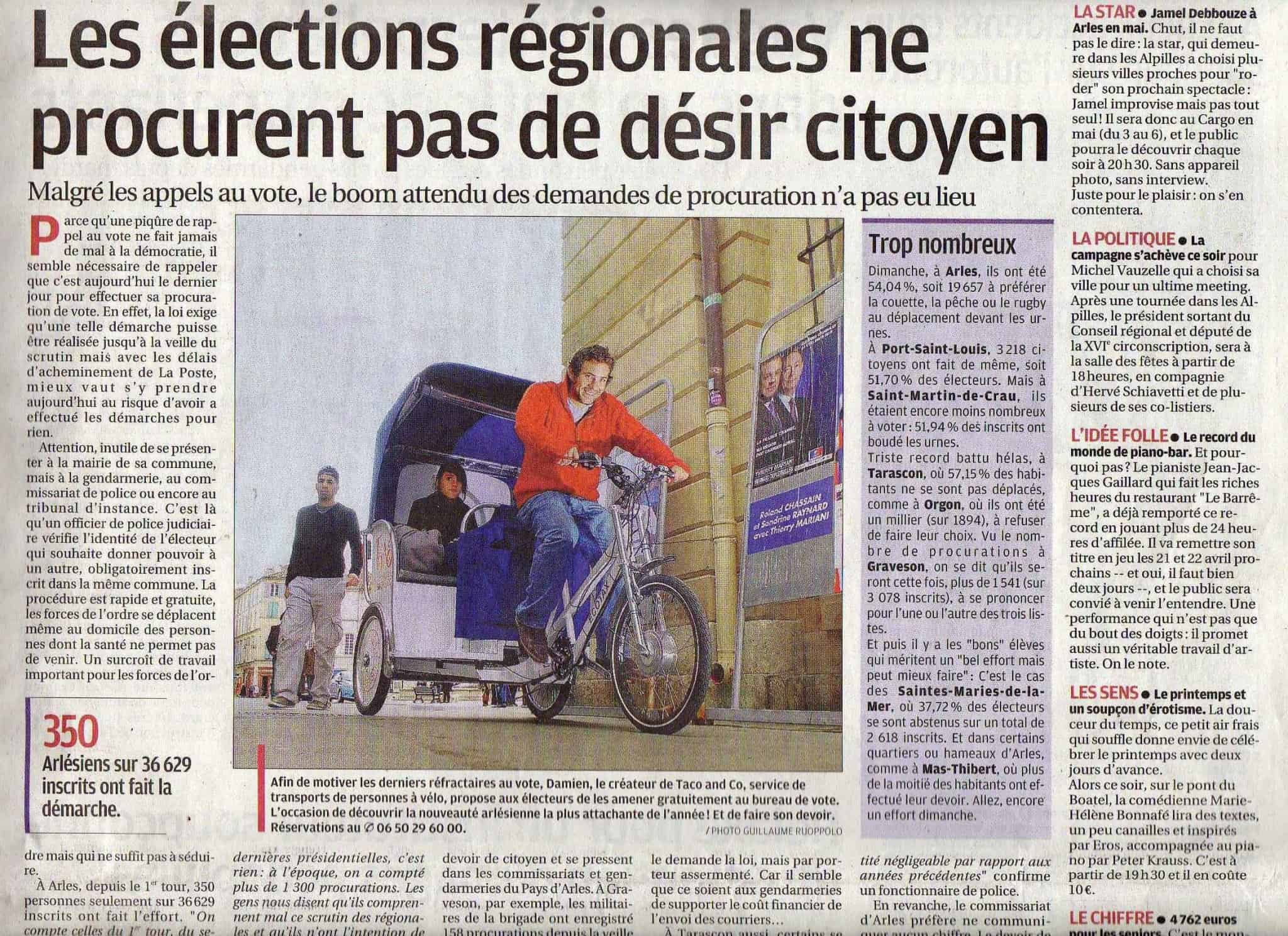 You are currently viewing Article dans « la Provence » du 20 Mars 2010