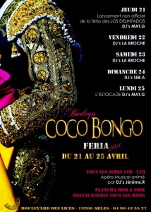 Read more about the article Fèria de Pâques au Coco Bongo à Arles du 22 au 25 Avril 2011