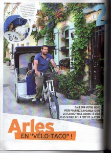 Visite d'Arles en vélo-taco