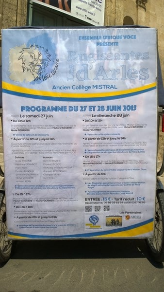 Lire la suite à propos de l’article Les Rugissantes d’Arles avec l’ensemble lyrique Voce les 27 et 28 juin 2015