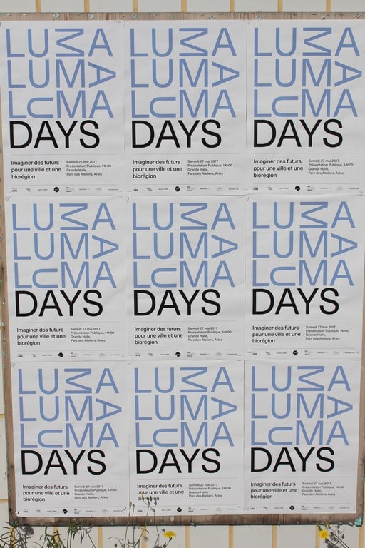 Read more about the article Luma days: Présentation publique le samedi 27 Mai 2017 au Parc des Ateliers à Arles