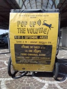 Read more about the article Pop up the volume, les 4 et 5 septembre 2020 chez POP, 1 rue Ferdinand de Lesseps à Arles